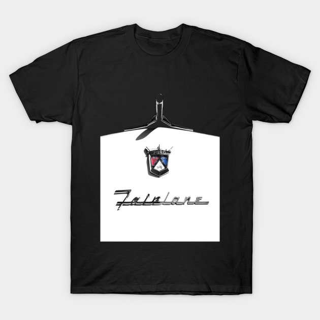 1955 Ford Crown Victoria hood detail T-Shirt by mal_photography